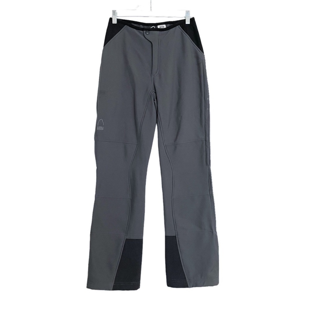 Sierra Designs | Cozy Fleece-Lined Snow Ski Pants Gray/Black Size Medium